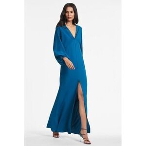 Sachin + Babi Teal Long Sleeve Dress